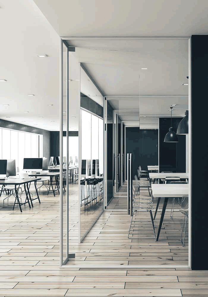 Elektrisch schaltbare Milchglasfolie