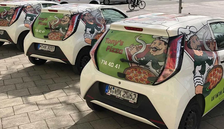 windowgraphics Beschriftungsfolien für Fahrzeugbeschriftung